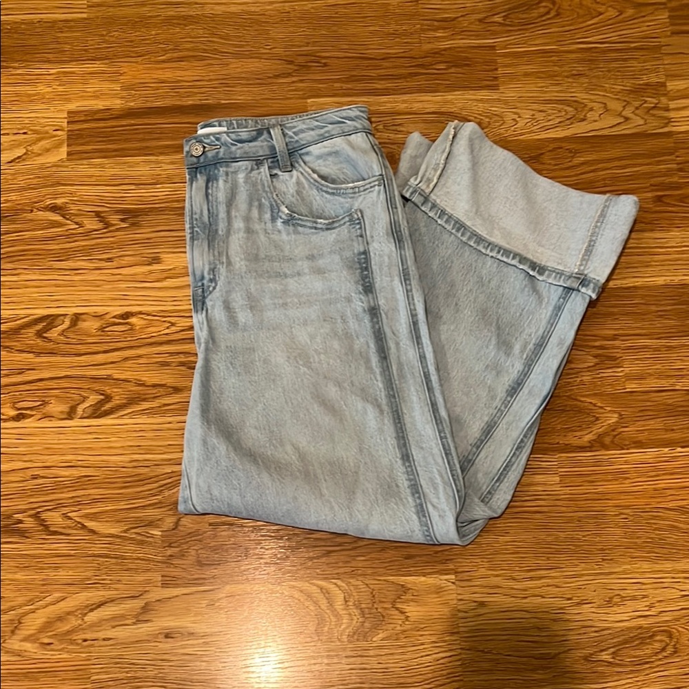 VERVET Blue Straight Leg Jeans Classic Style